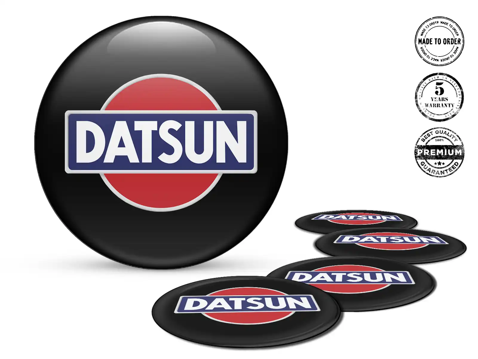 Datsun Pegatinas de Rueda Edición Estilo de Silicona de Lujo